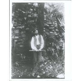 Stonefacing of trenches in the Koru Pa, Oakura River 