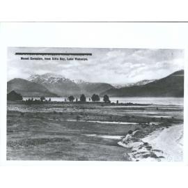 Mount Earnslaw, from Elfin Bay, Lake Wakatipu