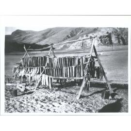 Forsyth, Lake - Outlet 1958 Eeling Season  "At the end of the day's work"