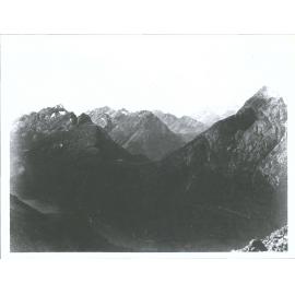 "On proposed line of road between L. Wakatipu & Milford Sound"