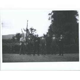 Waiho  Rev. H.J.W. Knight, Rev (later Bishop). A.K. Warren, Peter Graham, (Alec Graham)