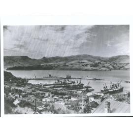 Harbour Showing Shipping & Facilities