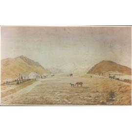 Early painting of Garston, Nth Southland