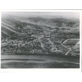 Greymouth and Grey River from the air