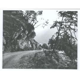 Road forming of one of the bluffs