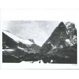 Lake Ella, Mt Balloon & Jervois Glacier from top of Mackinnon Pass, Te Anau