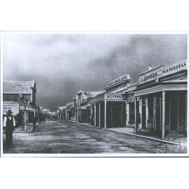 Old view, Revell St, Hokitika