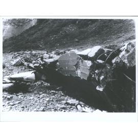 "Concrete covered approach to Tunnel Crushed flat, looking South" Dunedin Naturalists Field Club trip [post 1940?]