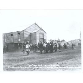 Ralph's Hall, 5.4.1898 - The Premier's Visit to Huntly - The Dancing Warrior & Maori Band