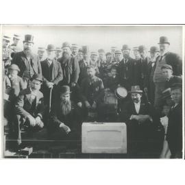 Laying the foundation stone of the first Bruce Mill 23 March