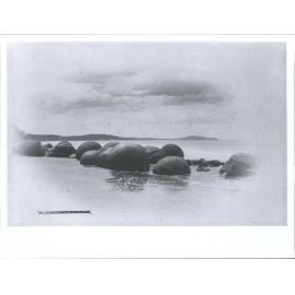 Boulders on beach ca 1905