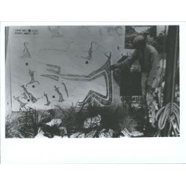 MAORI Rockdrawings at Floral Fest, Feb 1969, Oamaru