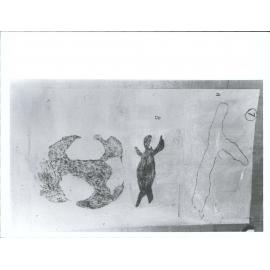 Sheet 7"A. Stylised fish designB. Stylised fish designC. Stylised crescentic humanoid form".