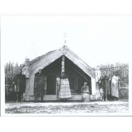 Kakahi, Tohu - Carved house of Tohu, a Schismatic from Te Whiti's sect at Puniho, north of Parihaka