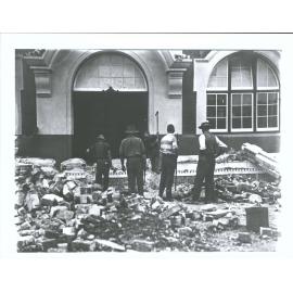 Hasting Post Office where two women were crushed by falling cornice