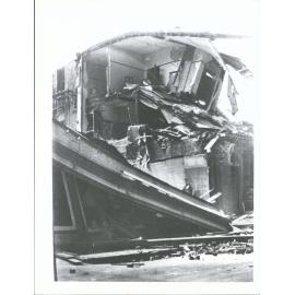 "The wrecked Empire Hotel, Shakespeare Rd, Napier. It was not touched by fire, but was totally destroyed by the violence of the