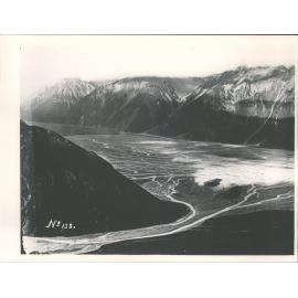 Hooker River & terminal face Tasman Glacier