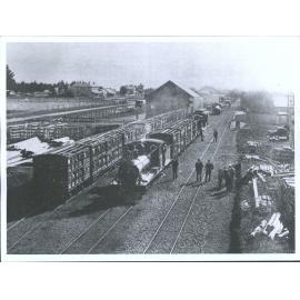 Train leaving Takapau Station