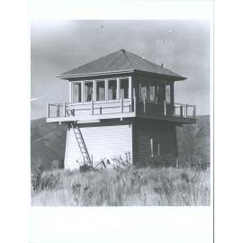 The fire lookout on wooded hill between Tapanui and Dusty