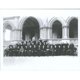 an historic group: The Cabinet ministers, Heads of Govt. Depts, and private secretaries to ministers at the close of 1908