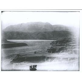 Mount Tarawera seen from the site of Te Ariki village, destroyed by the eruption of 10/6/1886