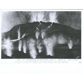 Mt. Tarawera in Eruption