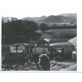 Buildings gutted by fire