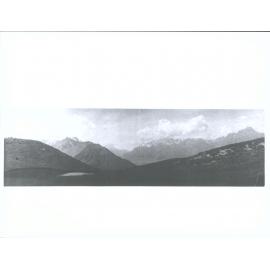 Face of the Tasman glacier in the centre