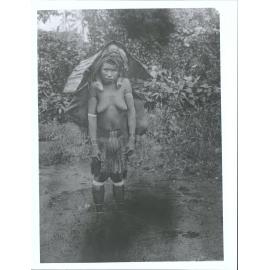Melanesian woman and baby