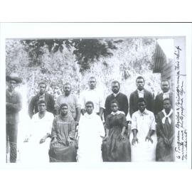 Six brides and bridegrooms and chief