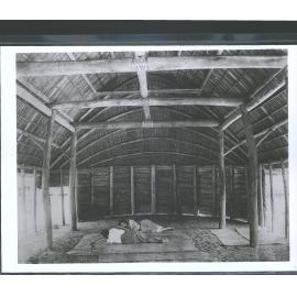 Interior of Samoan house