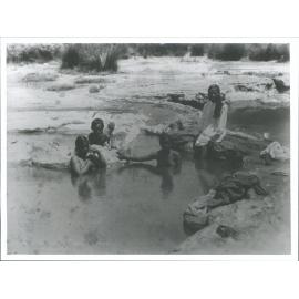 Bathing in the pools, Tokaanu, Lake Taupo
