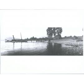 S.S. Tawera docked at Te Anau