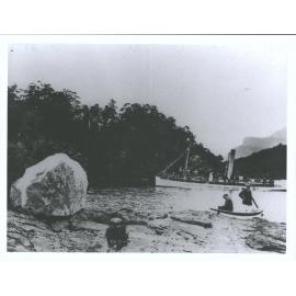 MacKinnon's Stone, on the beach around Lone Island