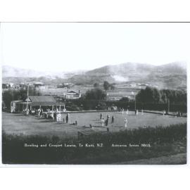 Bowling and Croquet Lawns, Te Kuiti, N.Z.