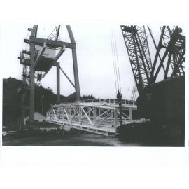 Assembly of jib to container crane no 2