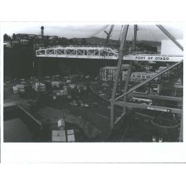 The new boom of the second container crane...