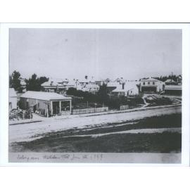 Looking across Strathallan Street from site of P.G.G.