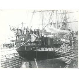 HMS Dido in Graving Dock, Dec. 1872
