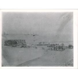 Building the first block of the Timaru Breakwater