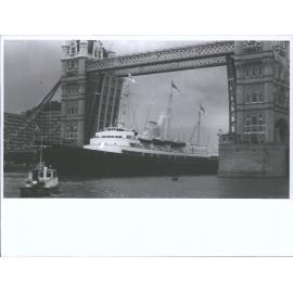 BRITTANIA (4) (Going under Tower Bridge)