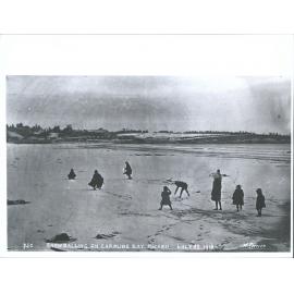 Snowballing on Caroline Bay, Timaru