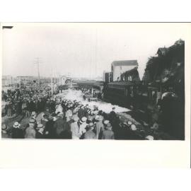 Train derailment at Caroline Bay