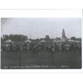 At the Floral Fete in the Park, Timaru
