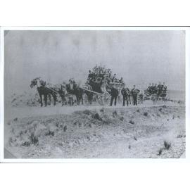 Tuapeka Brass Band en route to Waipori to give concert