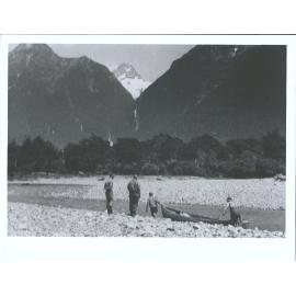 This party made the first ascent of Mount Tutoko, seen in background