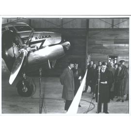 Lockheed Electra "Kuaka" before first flight from Auckland to Wellington