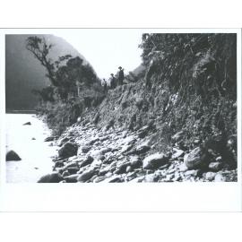 Road washout near Waiho Gorge