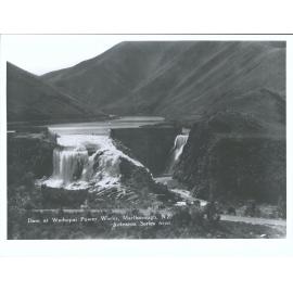 Dam at Waihopai Power Works, Marlborough, N.Z.