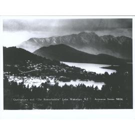 Queenstown and "The Remarkables", Lake Wakatipu, N.Z.